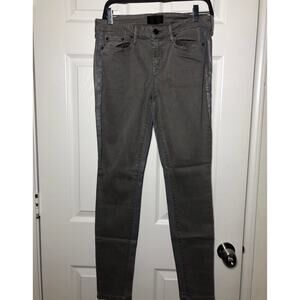 Vince Womens Skinny Jeans Gray Side Stripes tuxedo Dylan Mid Rise 28 New